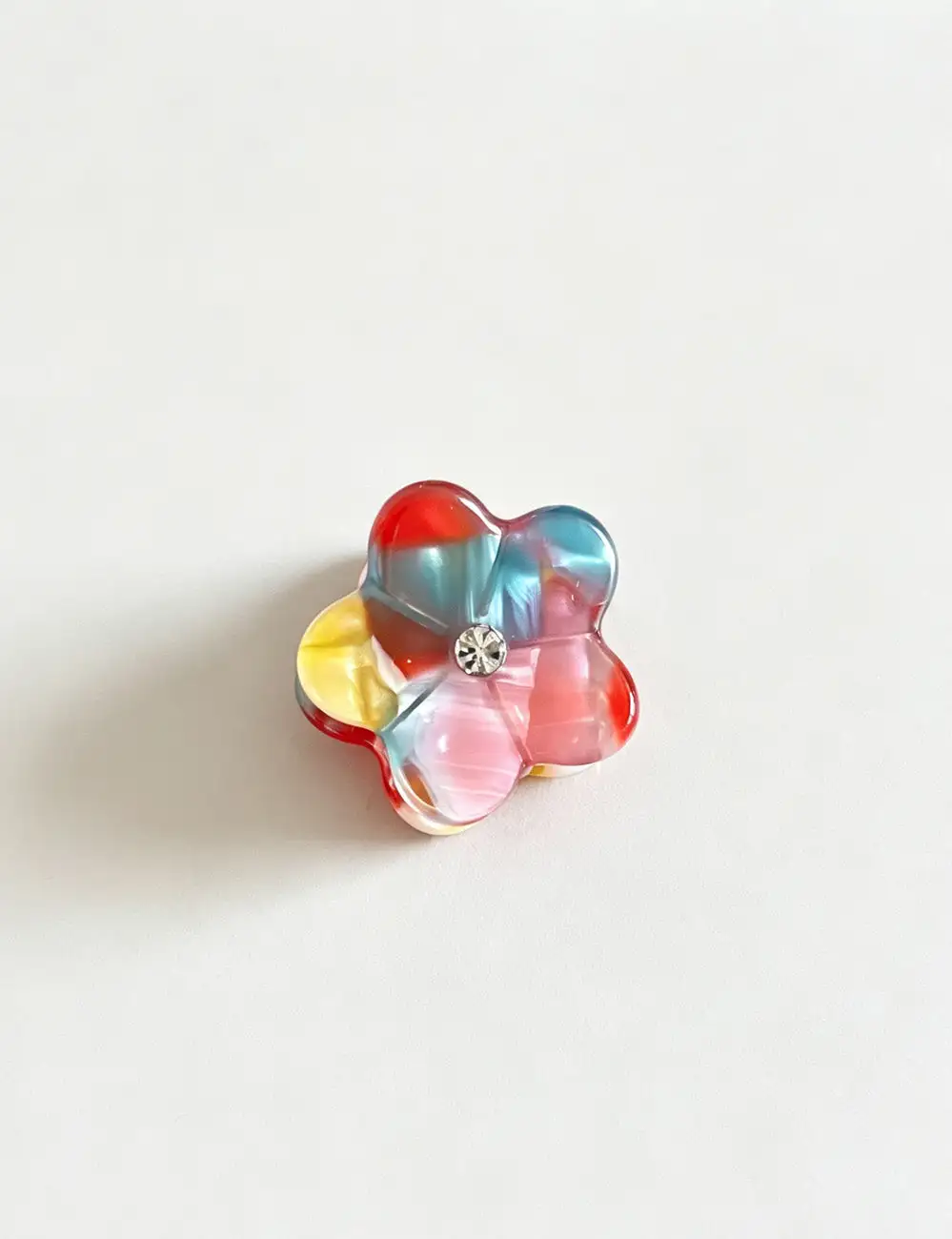 Rhinestone Flower Shape Mini Hair Hair Claw Clip