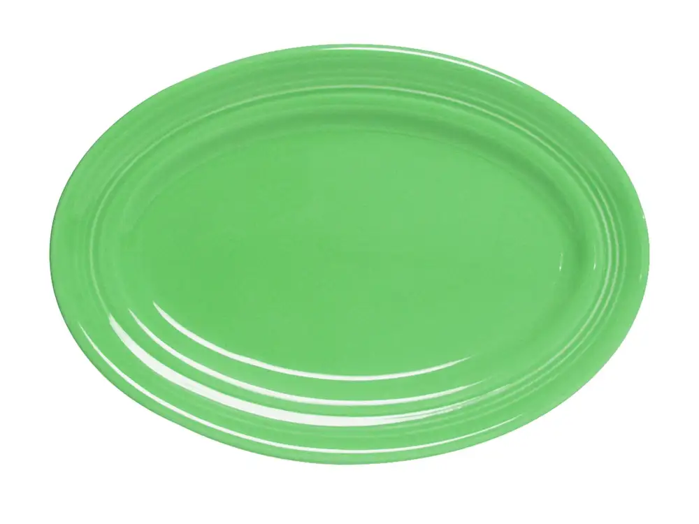 Concentric Pattern Oval Platter
