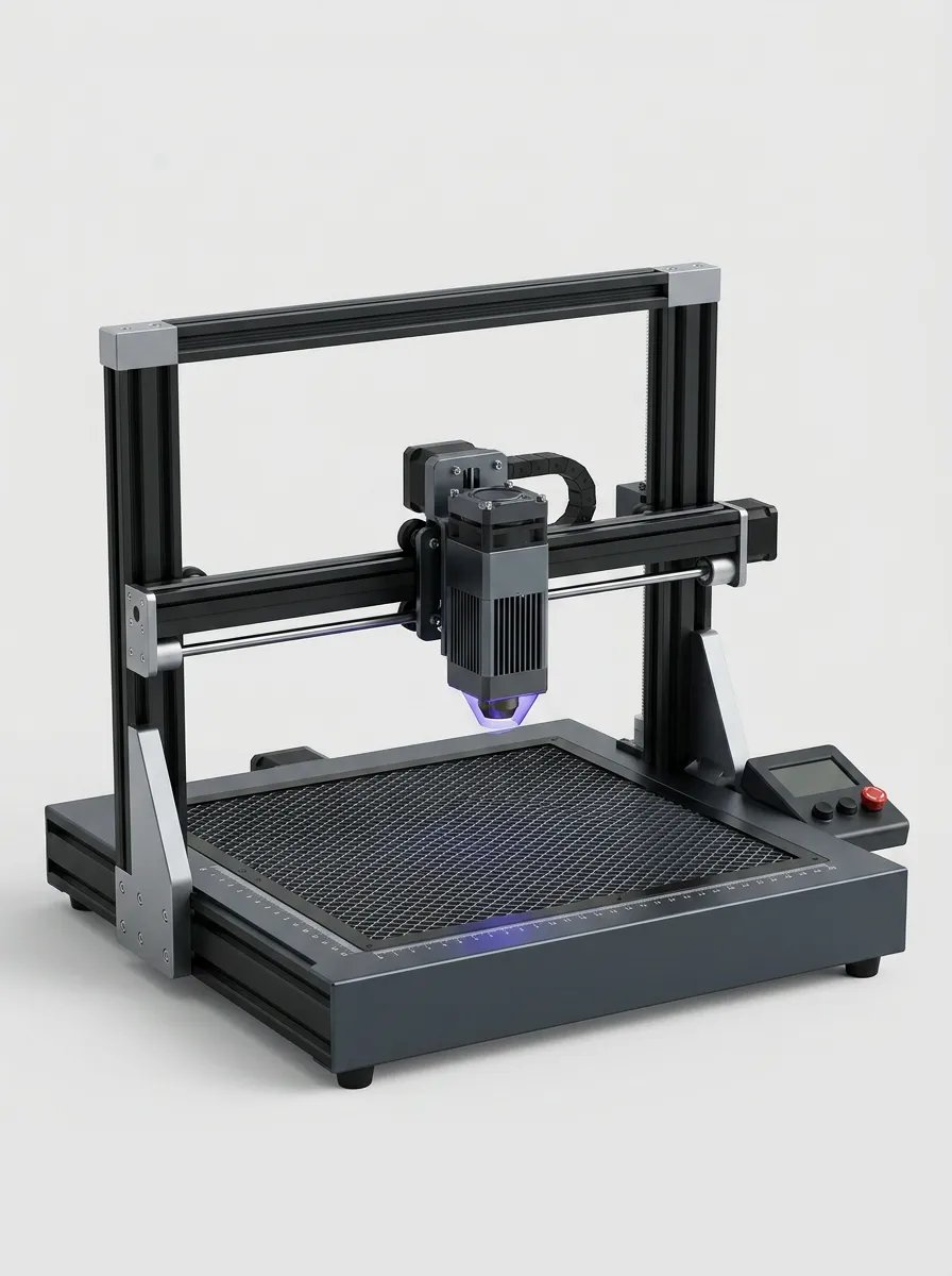 Metal-Frame Desktop Laser Cutting and Engraving Machine for Craft Projects