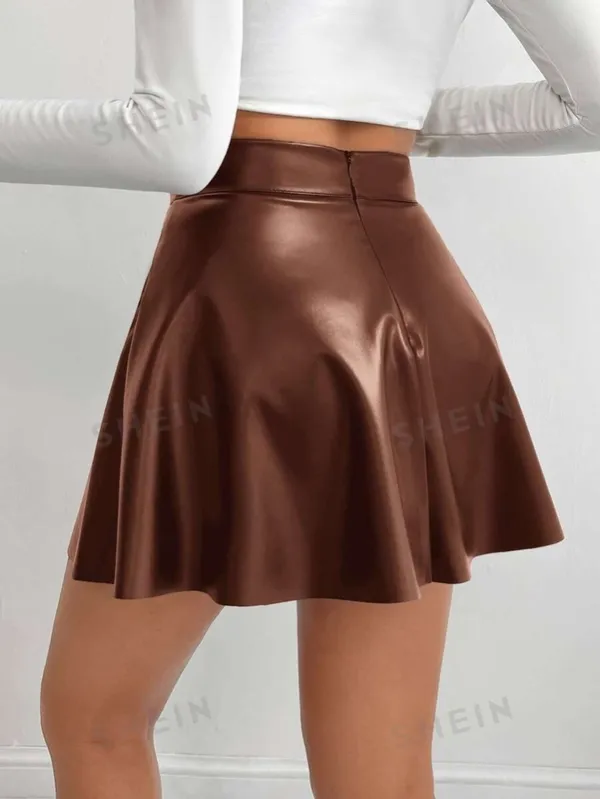 Brown High Waist Skirt