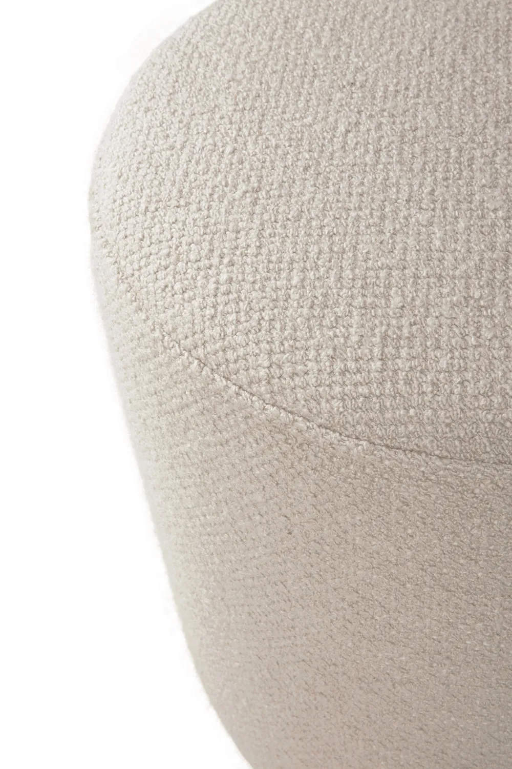 Round Fabric Pouf