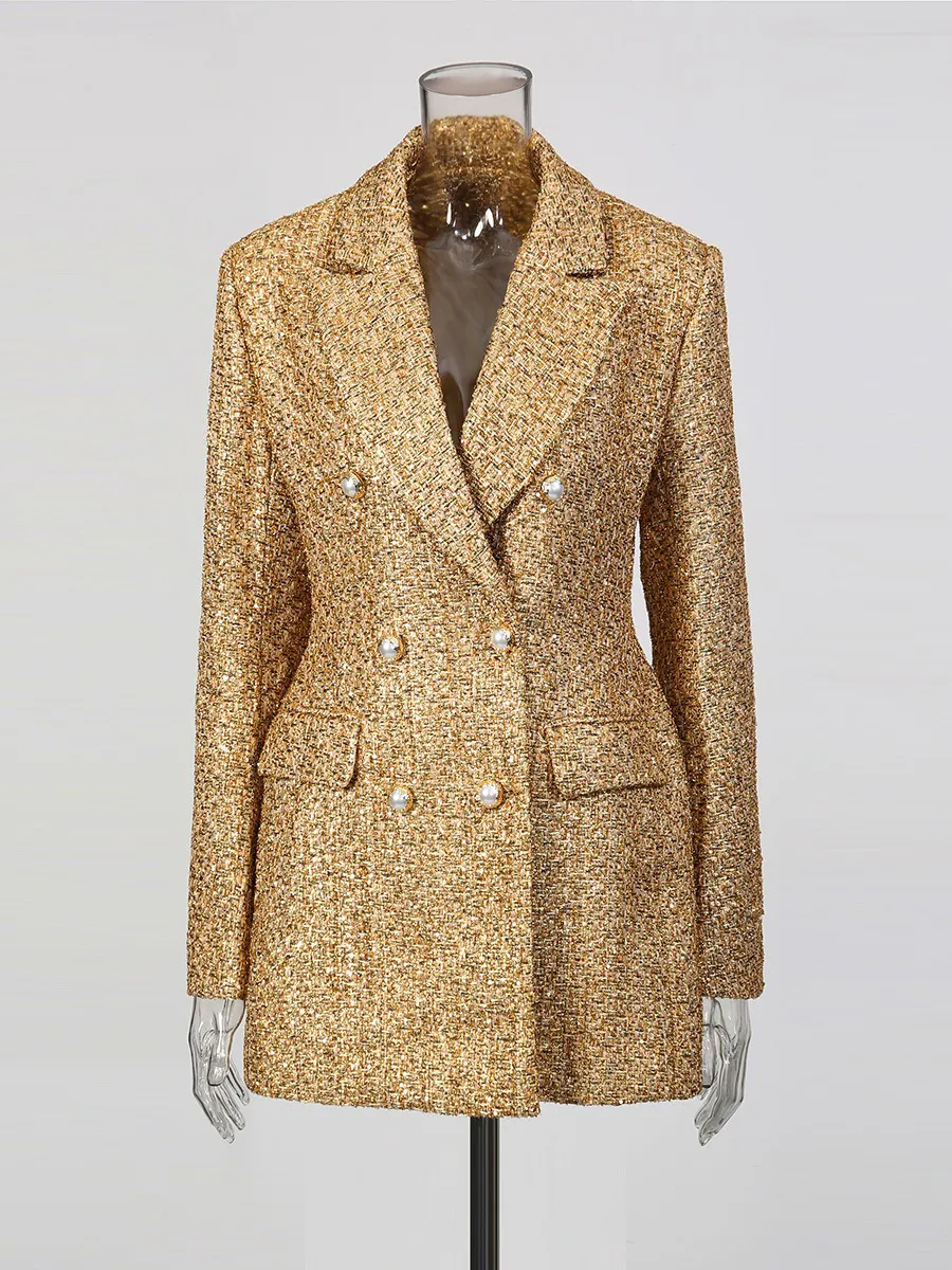 Roxanne Tweed Long Blazer