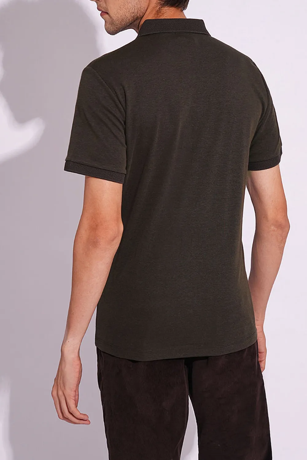 Organic Cotton Zipped Polo