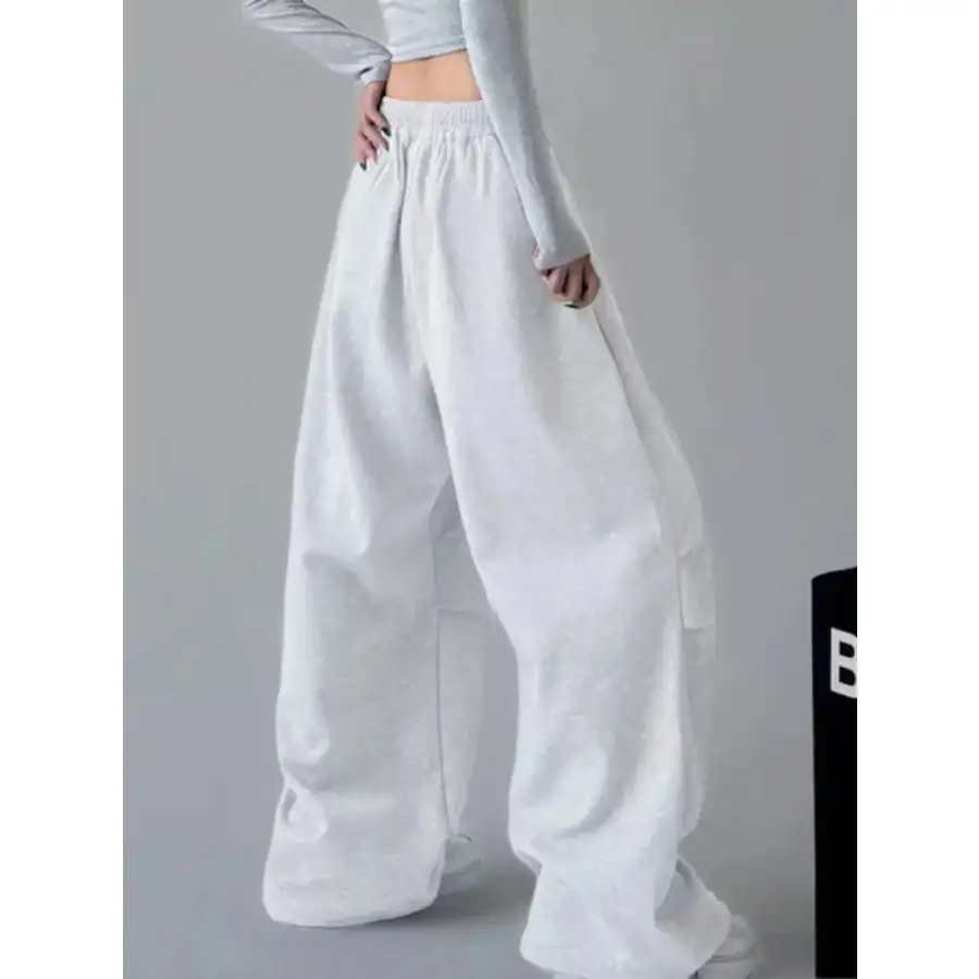 Oversized Wide Leg Drawstring Pants