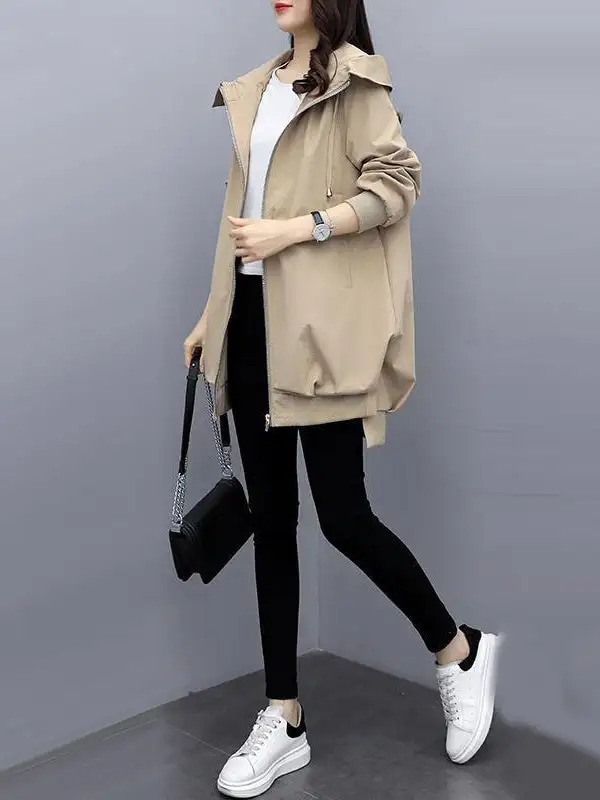 Hooded Zip Front Jacket Essential
