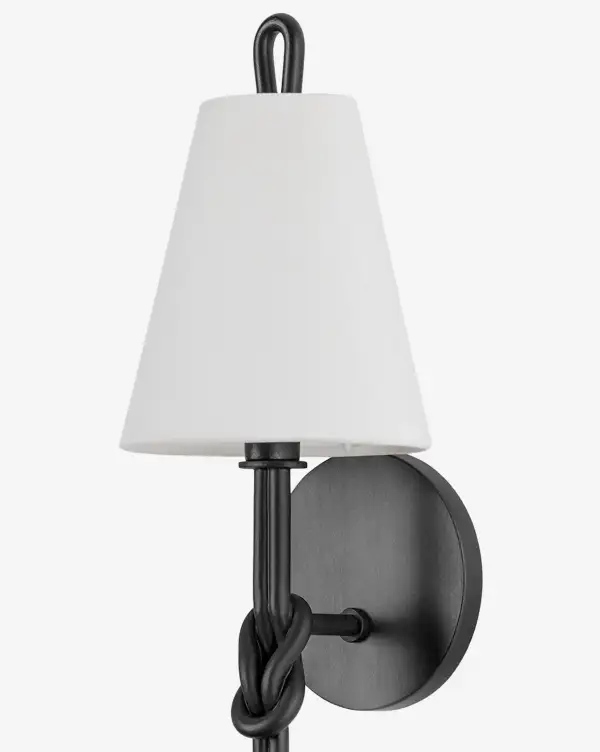 Contemporary Linen Wall Sconce
