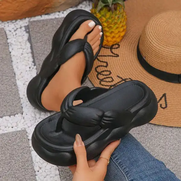 Gentle Step Platform Slip On Slippers