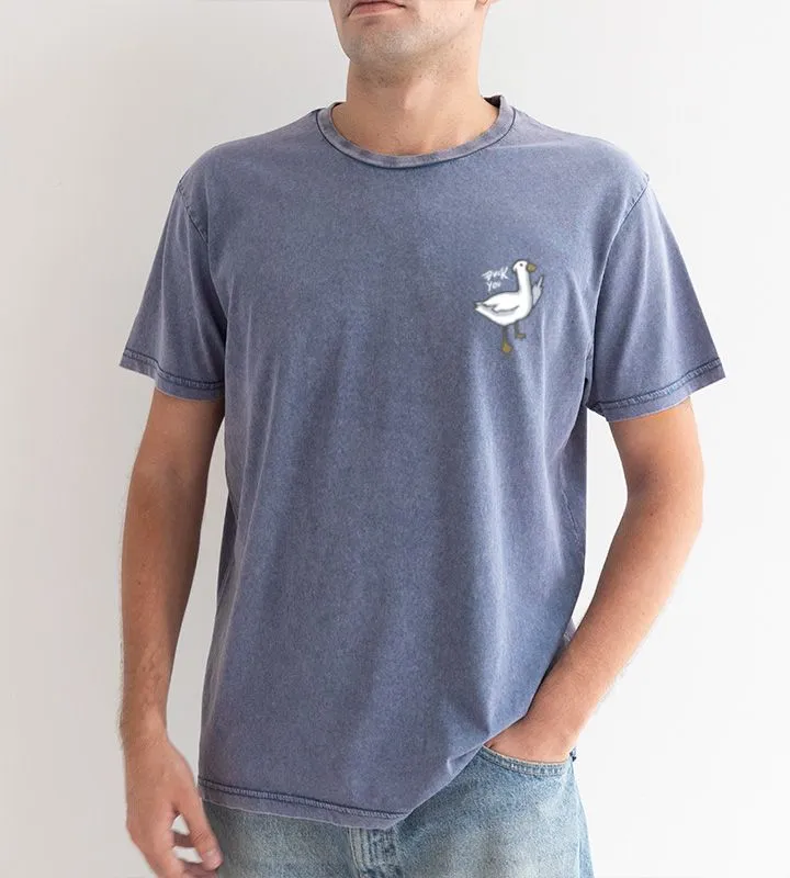 Cartoon Goose Graphic Unisex Slight Stretch T-Shirt