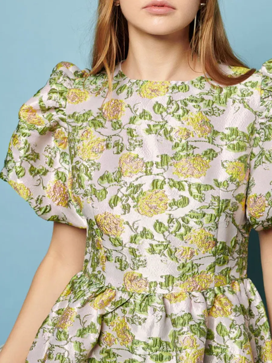 Jacquard Mini Dress