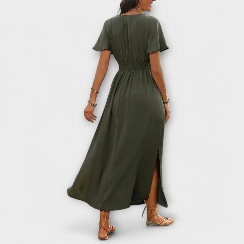 V-Neck Boho Casual Dress