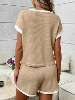 Relaxed Refined Pocketed Top and Shorts Matching Set