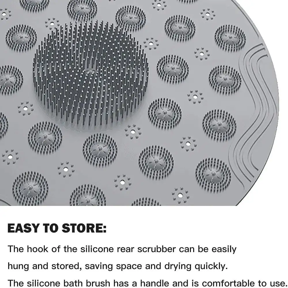 Silicone Non Slip Round Bathroom Mat