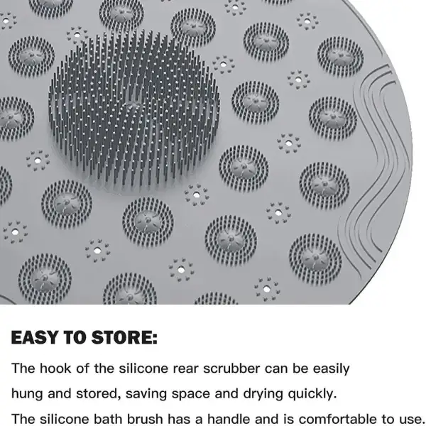 Silicone Non Slip Round Bathroom Mat