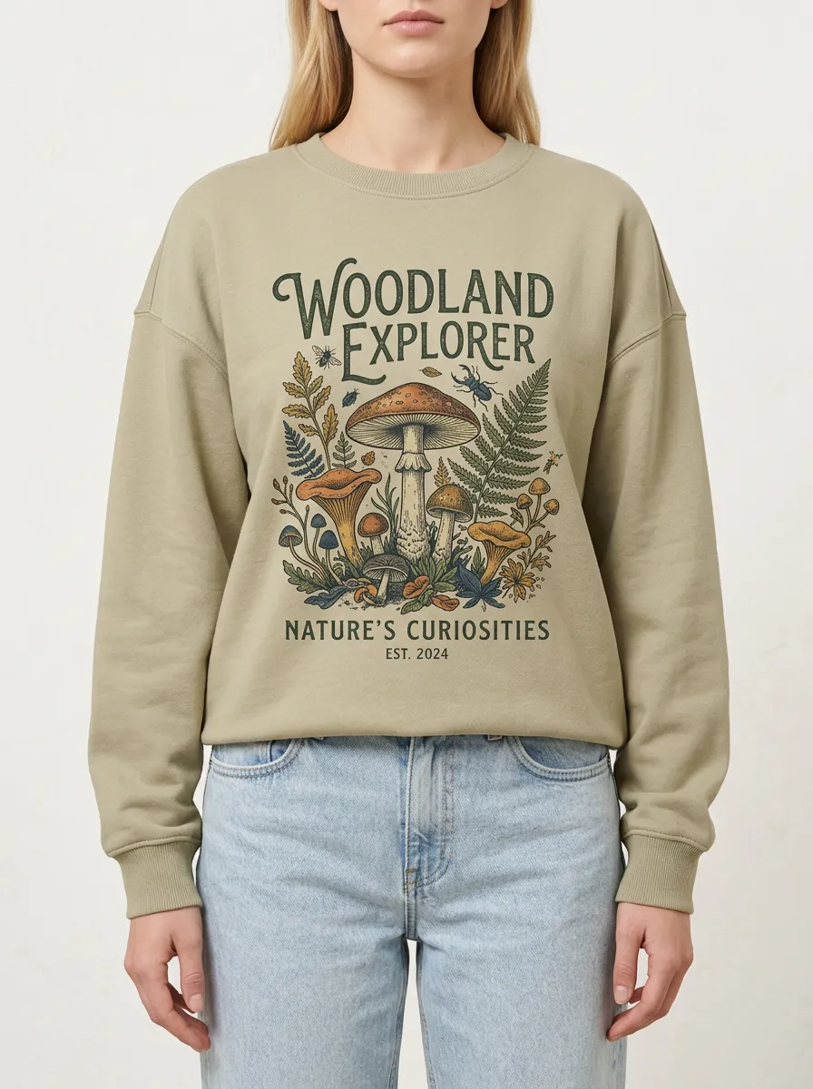 Nature Lover Woodland Mushroom Sweatshirt