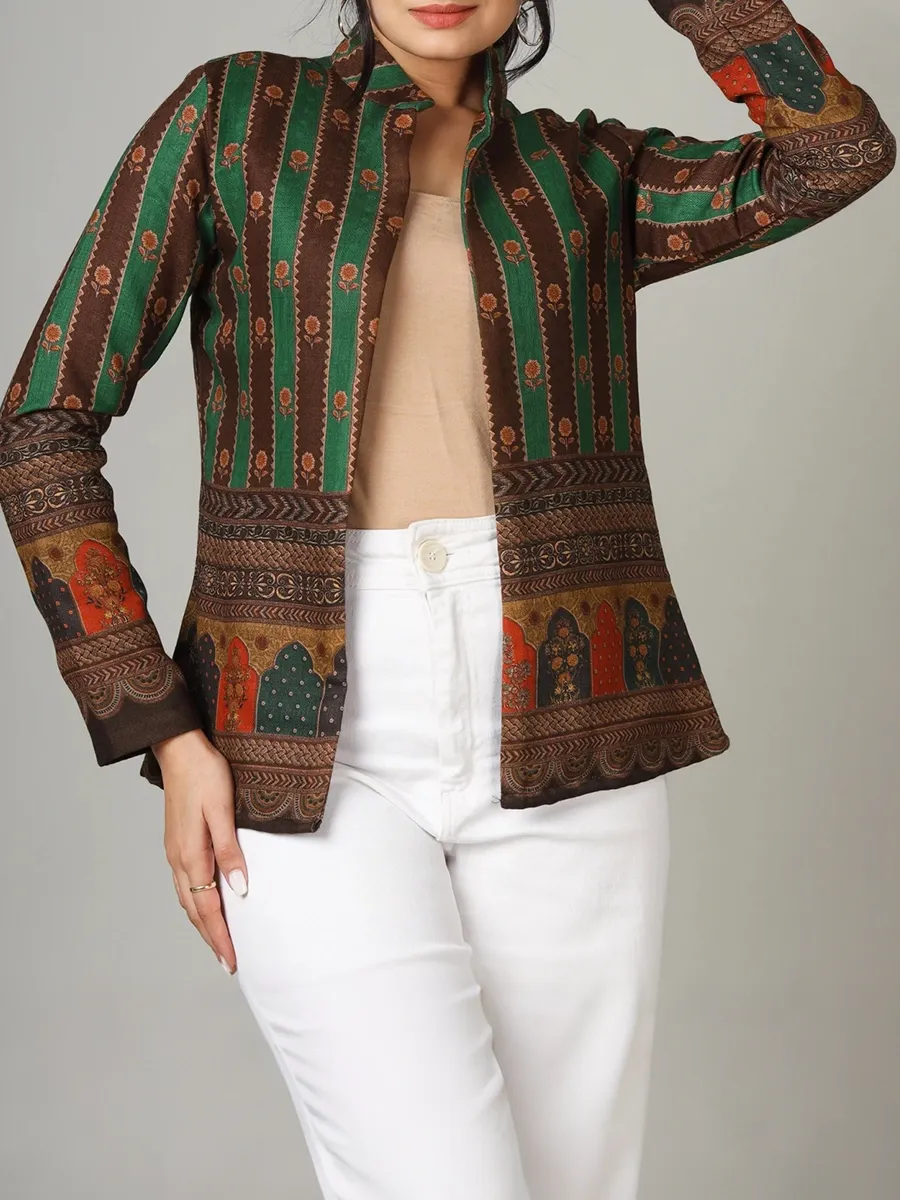 Fashionable Traditional Pattern Versatile Women's Jacket