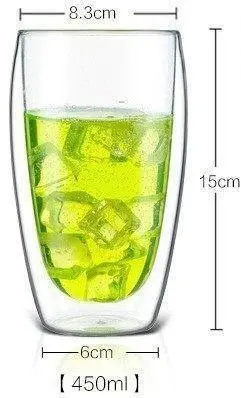 Insulated Glass Drinkware Set Table