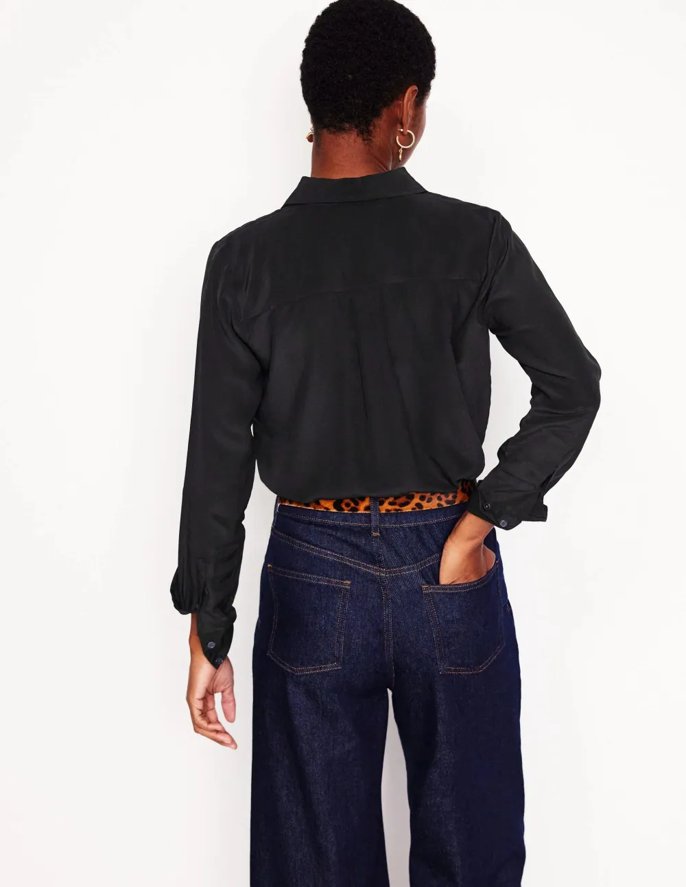Black Silk Shirt