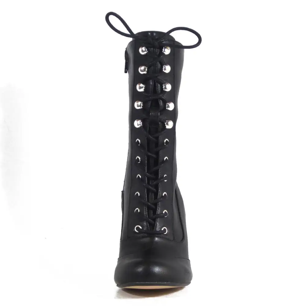 Lace Up Combat Victorian Ankle Boots