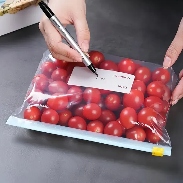 100pcs Reusabl Ziplock Food Fresh