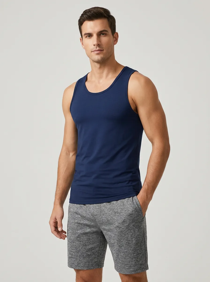 Comfort-Look Men's Fitted Tank Top