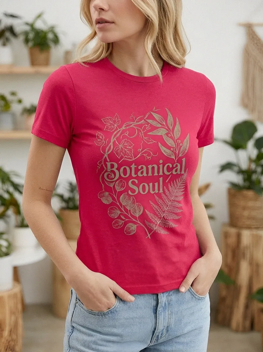 Botanical Soul Nature T-Shirt Modern