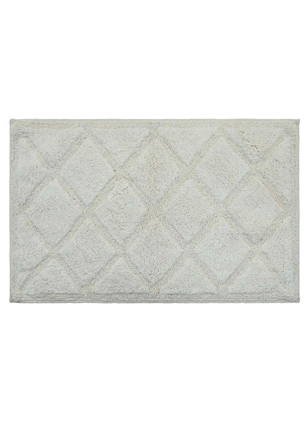 Absorbent Geometric Cotton Bathroom Mat