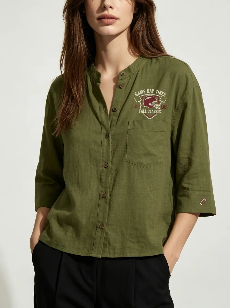 Football Graphic Casual Shirt