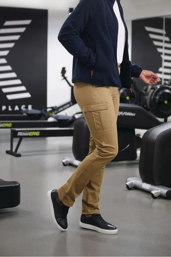 Women's Chino Slim Leg Workwear Cargo Trousers