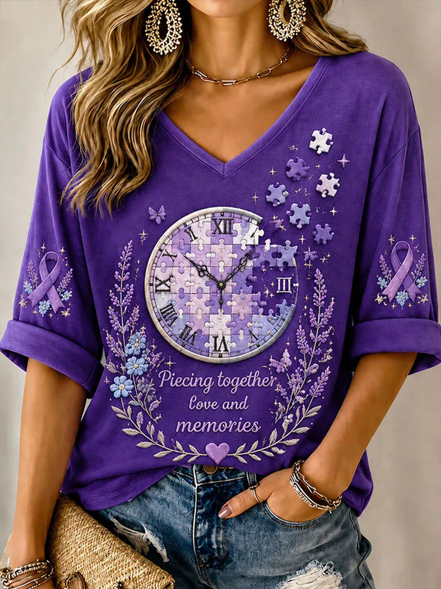 Women's Casual Floral Print Top
