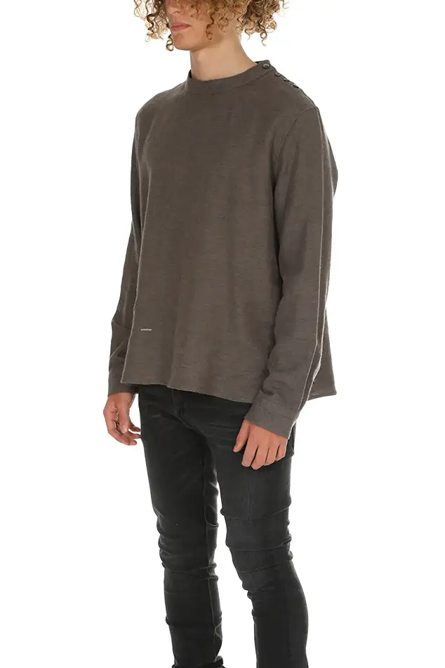 Crewneck Linen Wool Sweater