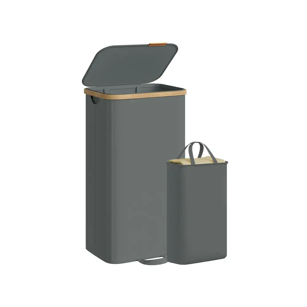 Removable Liner Lidded Laundry Storage Hamper