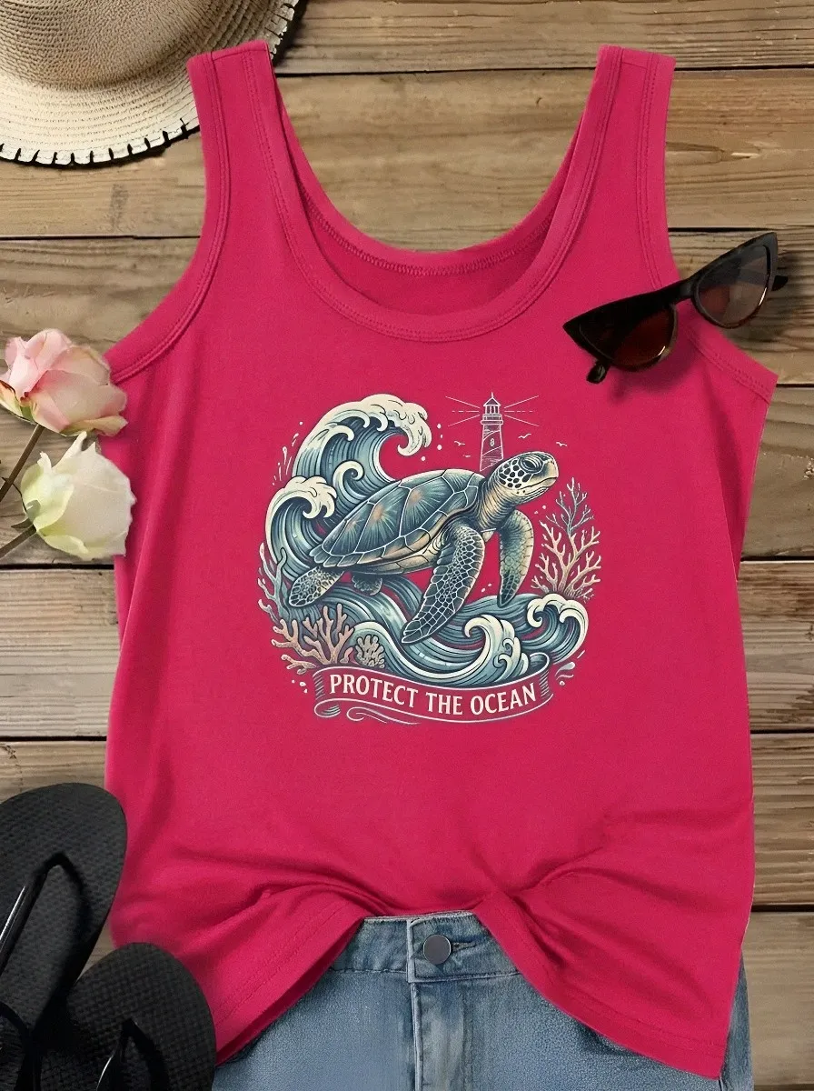 Ocean Lover Sea Tank Top Easy
