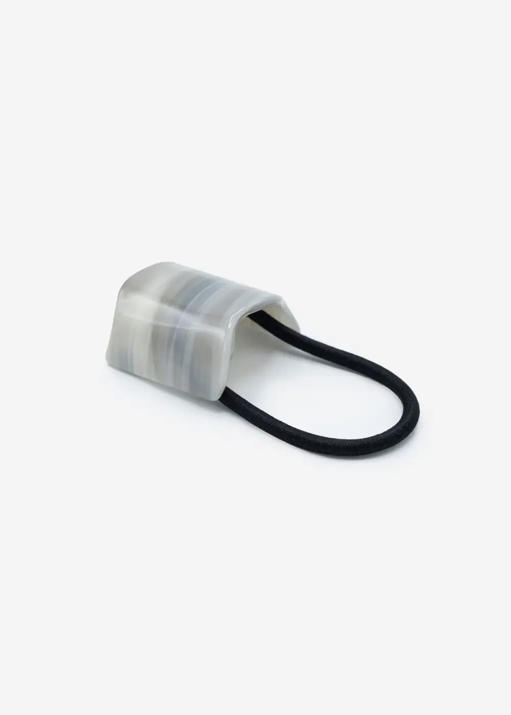 Grey Marbled Hair Tie