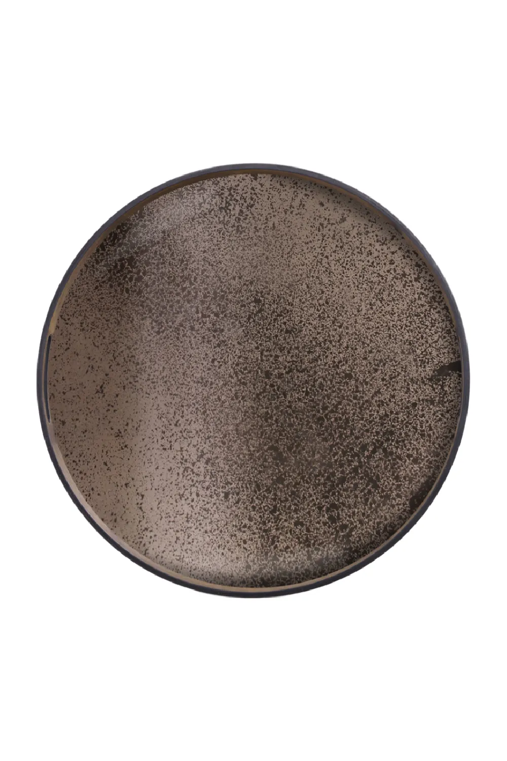 Aged Mirror Round Tray