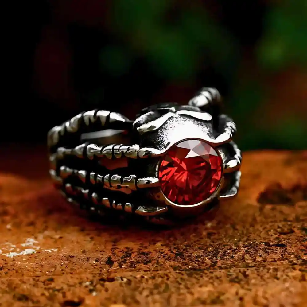 Men's Skeleton Hand Engagement Ring