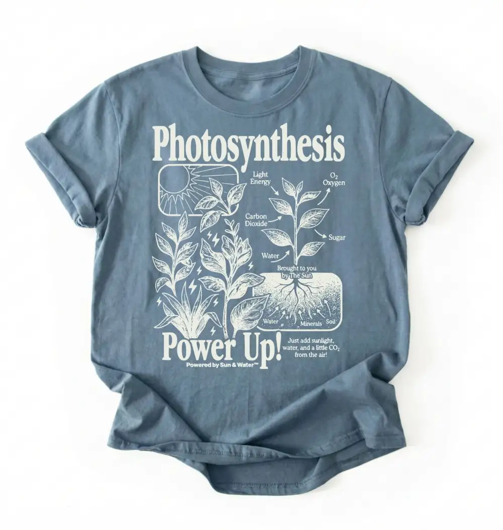 Photosynthesis Plant Graphic Cotton Tee
