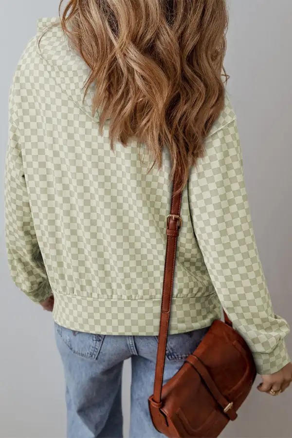 Drawstring Kangaroo-Pocket Drop-Shoulder Hoodie