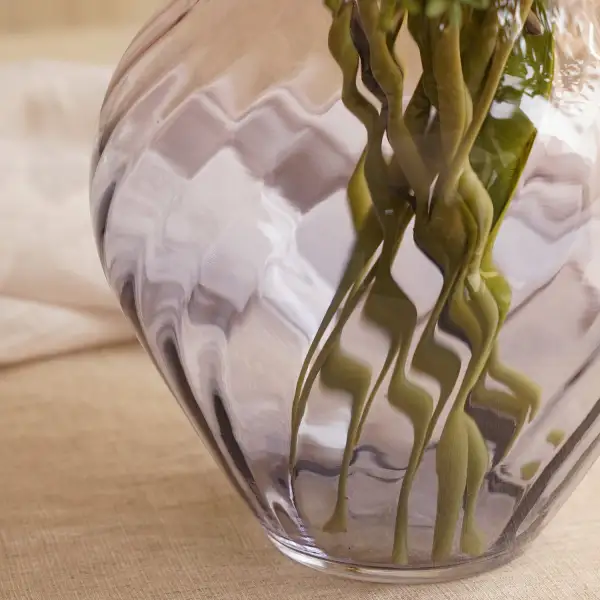 Purple Ombre Glass Vase