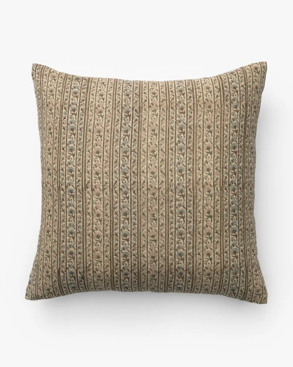 Textured-Weave Playful Linen Pillow Cover