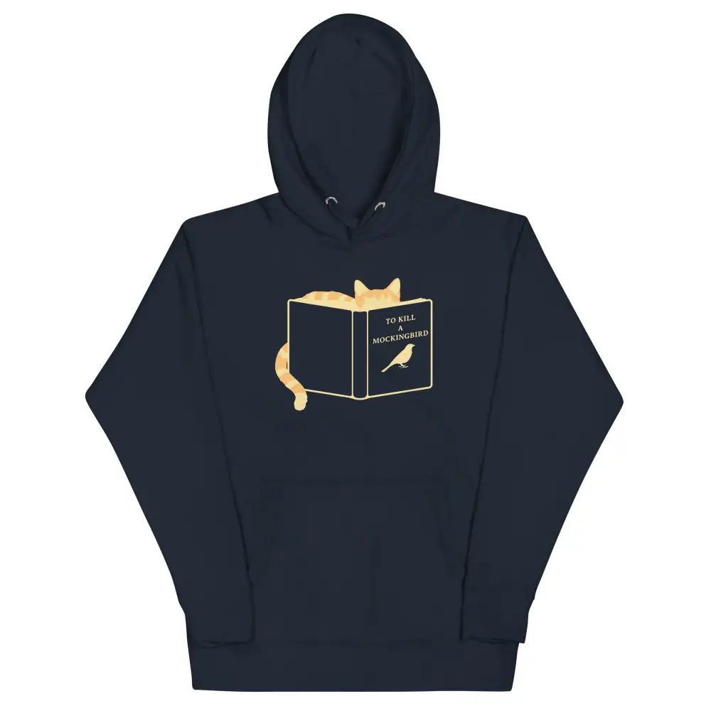 Literary Bird Graphic Hoodie