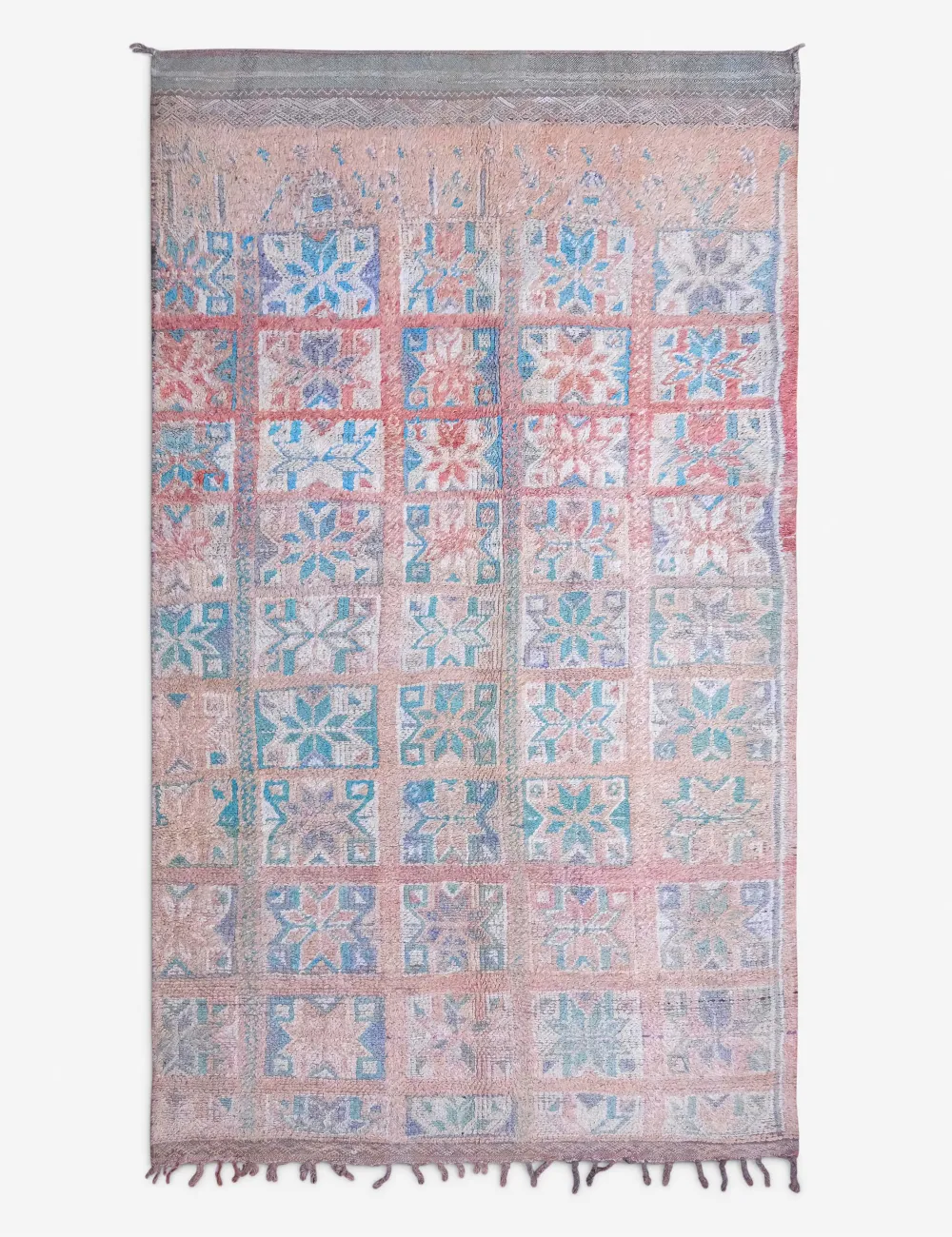 Warm Handcrafted Moroccan Inspired Hand Knotted Wool Area Rug