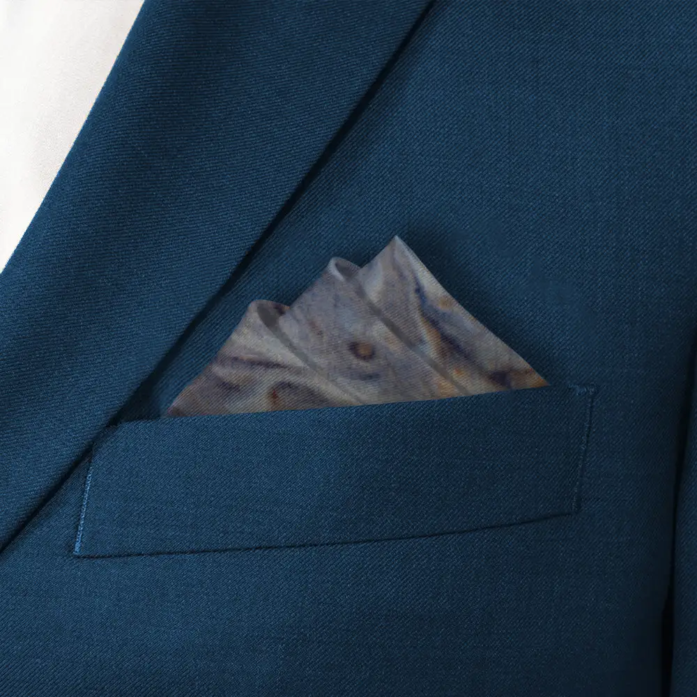 Tailored Balanced Space Motif Pocket Square