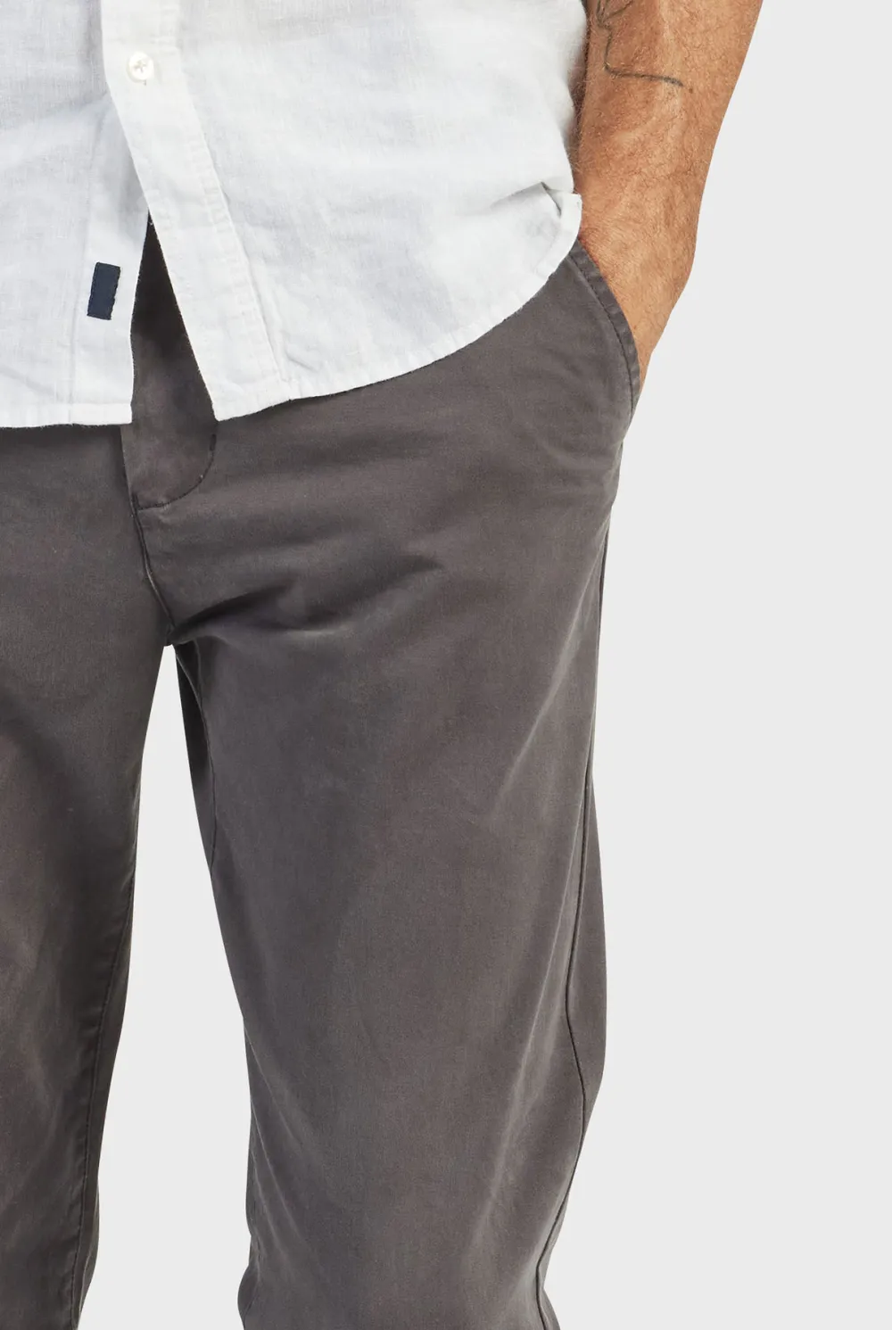 Classic Straight Leg Cotton Chino Pants