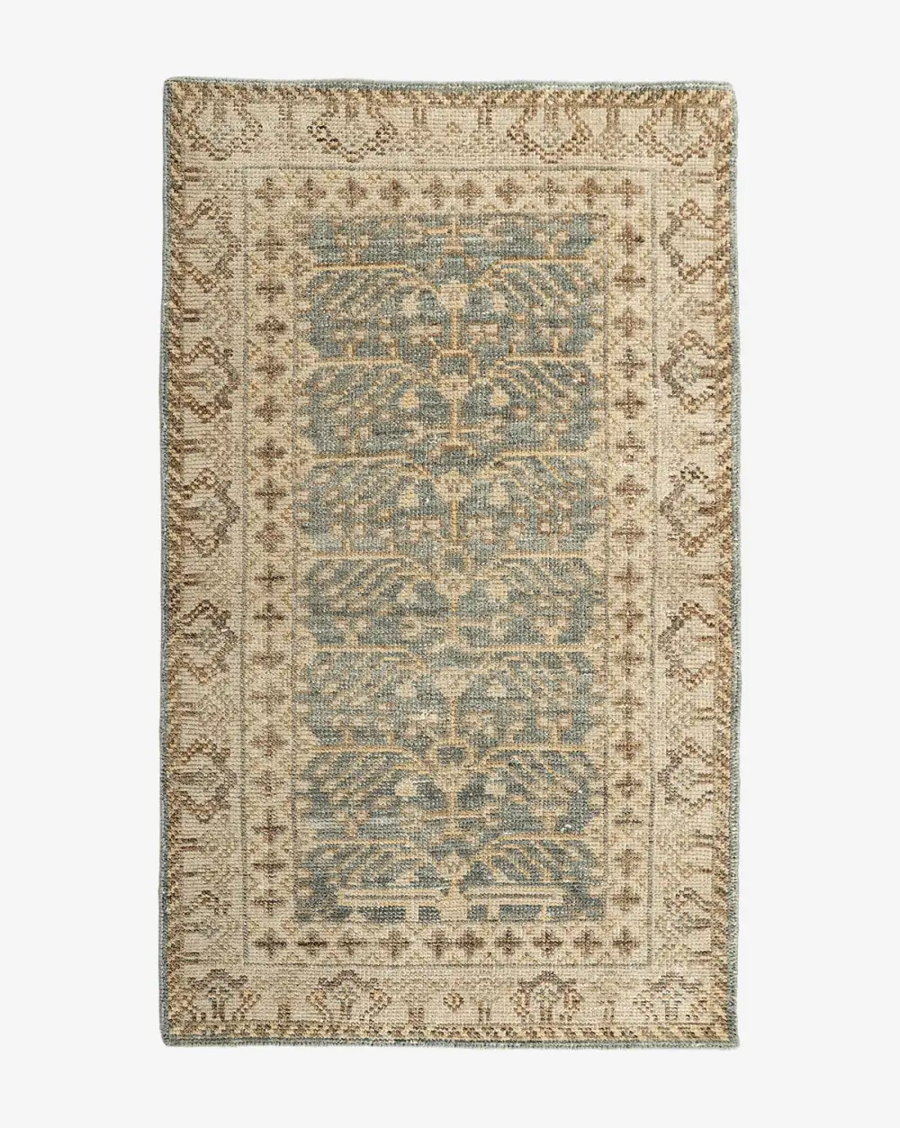 Heirloom-Inspired Hand-Knotted Synthetic Area Rug