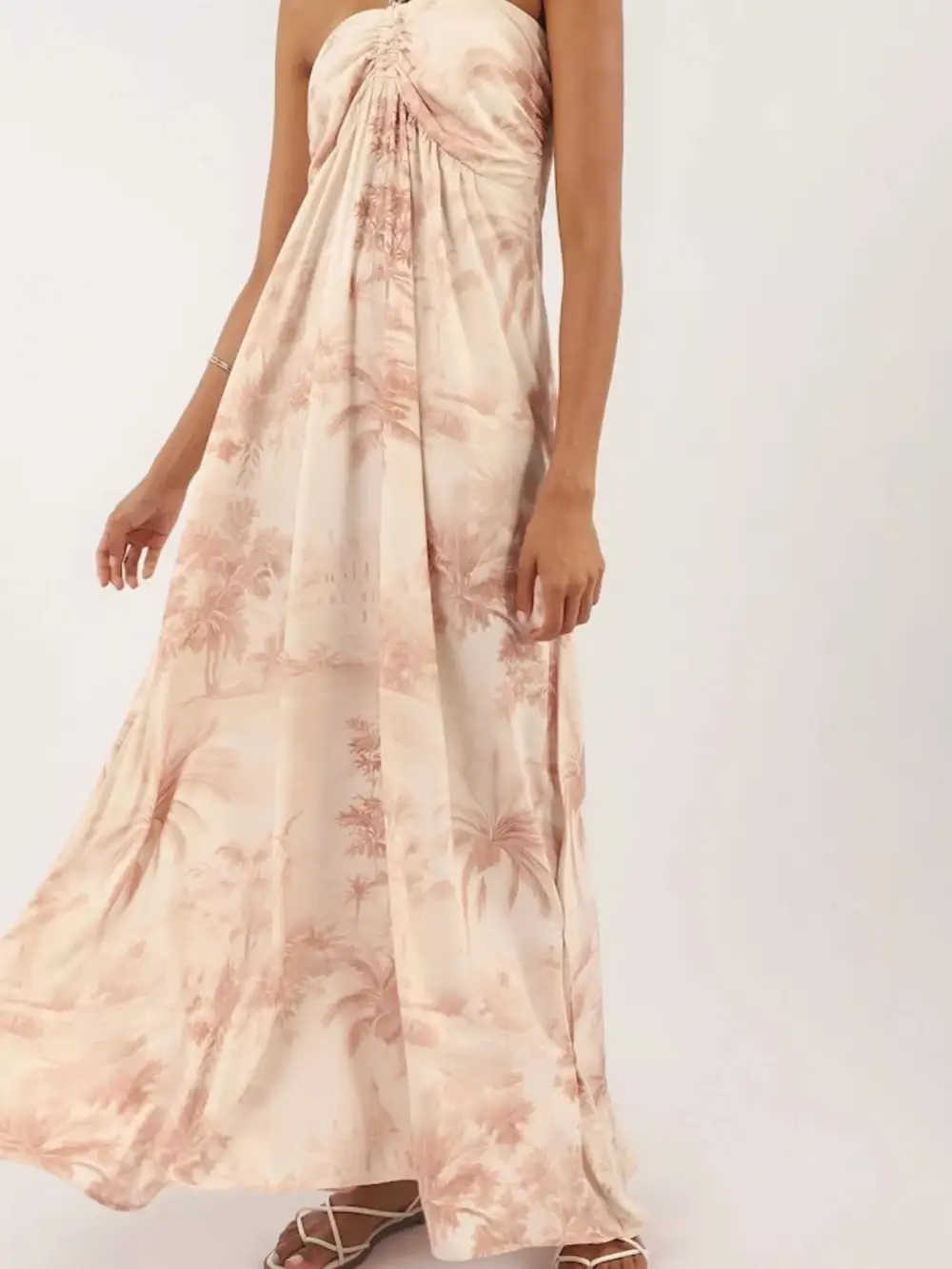 Smocked Halter Maxi Dress