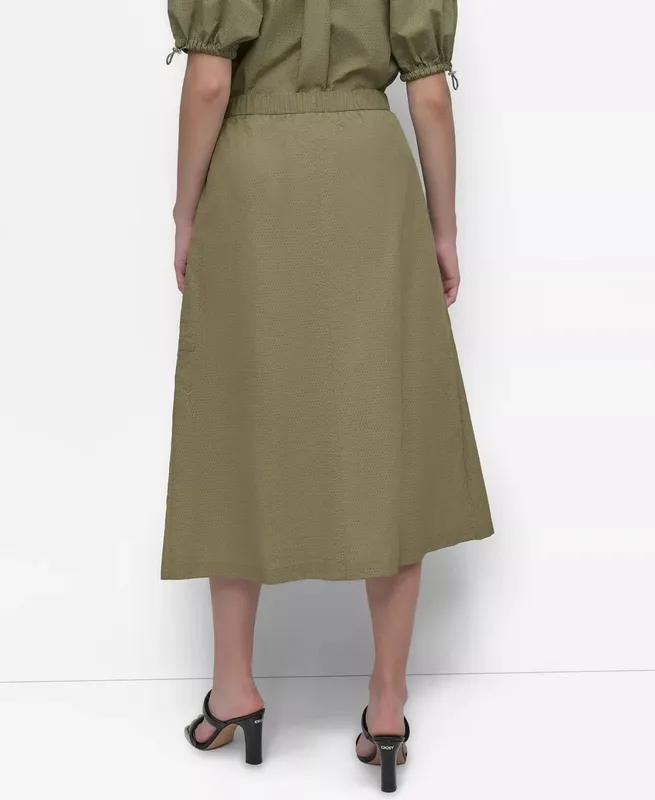 Nylon Pocket Lined Skirt