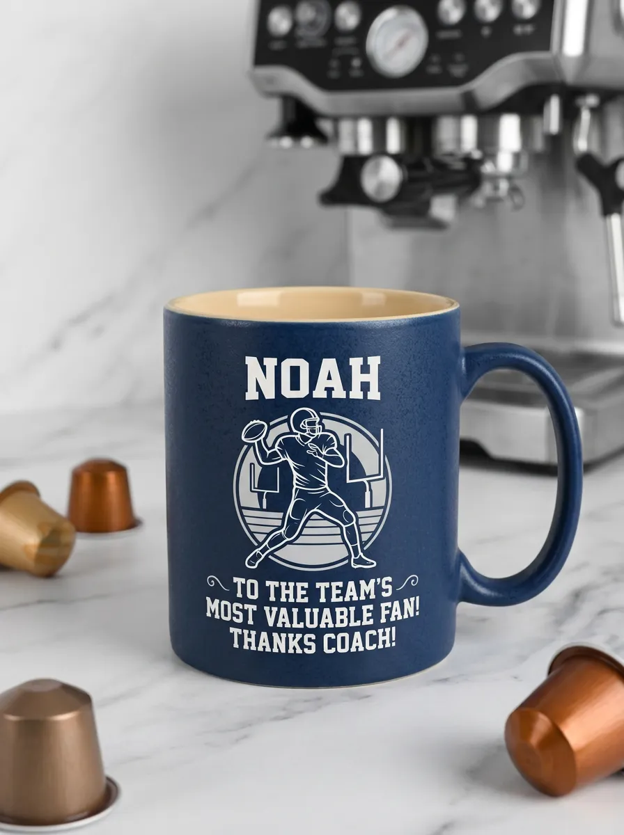 Coach Football Player Football Graphic Mug