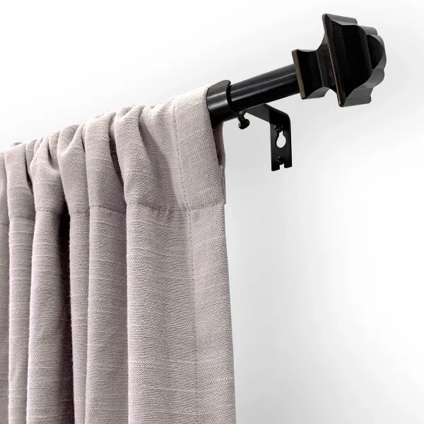 Adjustable Square Profile Plastic Curtain Rod