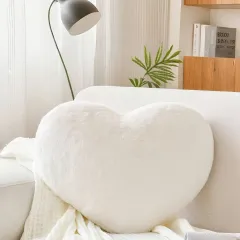 Soft Heart Plush Pillow