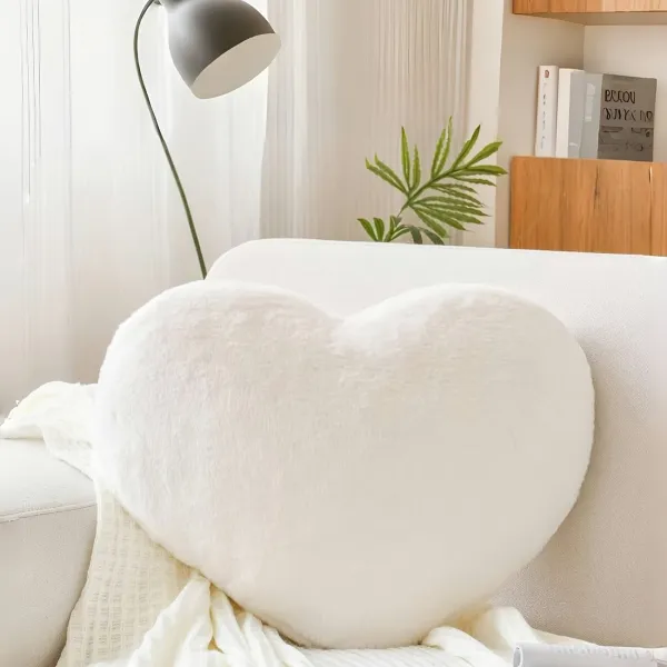 Soft Heart Plush Pillow